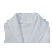 Halat de baie tricotat Waffle guler de sal