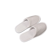 Papuci din catifea de bumbac hotelieri White Eva 5mmm