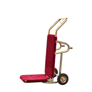 Carucior pentru bagaj rosu/auriu 2 roti