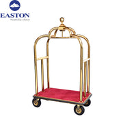 Carucior pentru bagaj podea rosie 4 roti