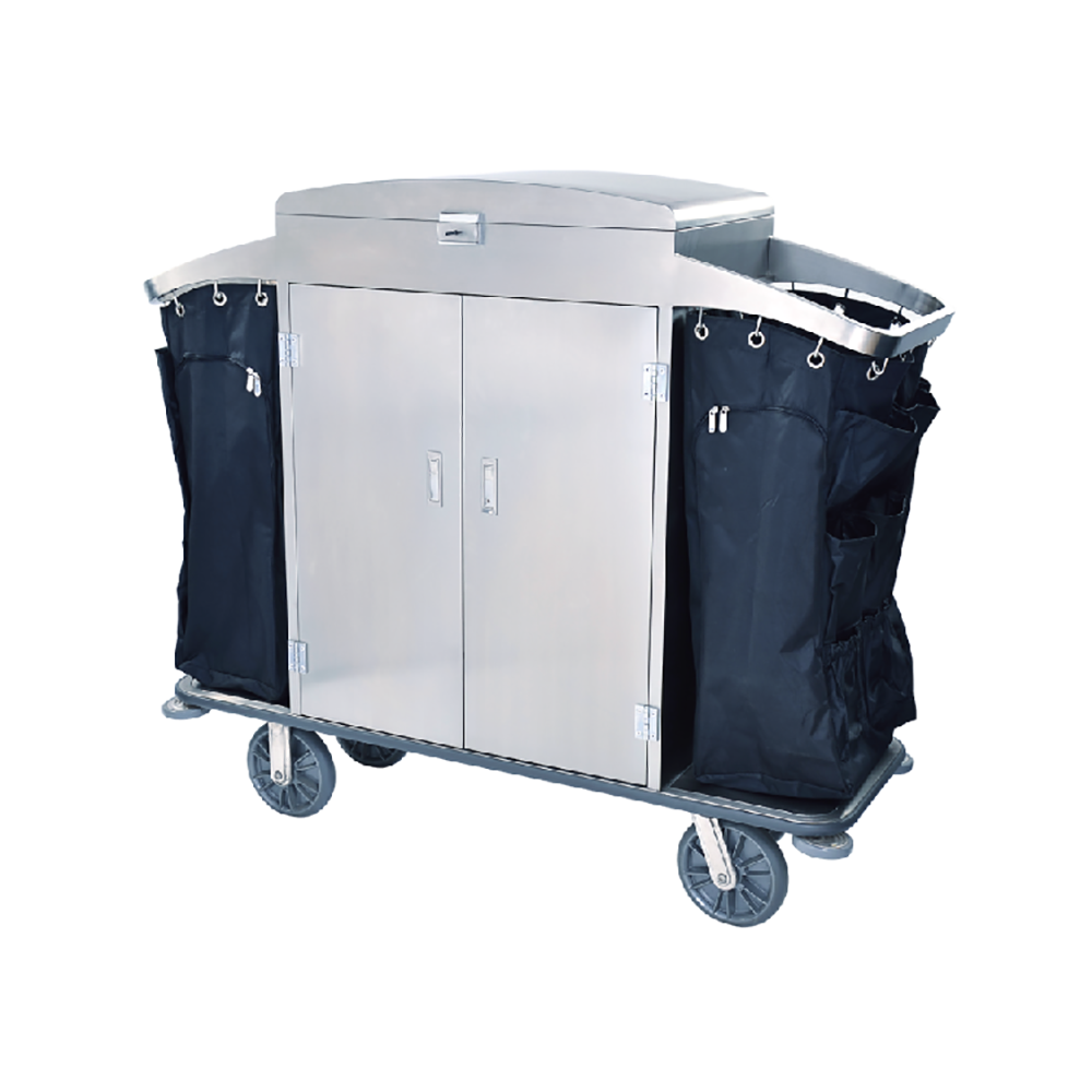 Carucior de menaj Dublu Inox