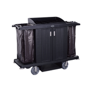 Carucior de menaj Dublu Plastic Negru