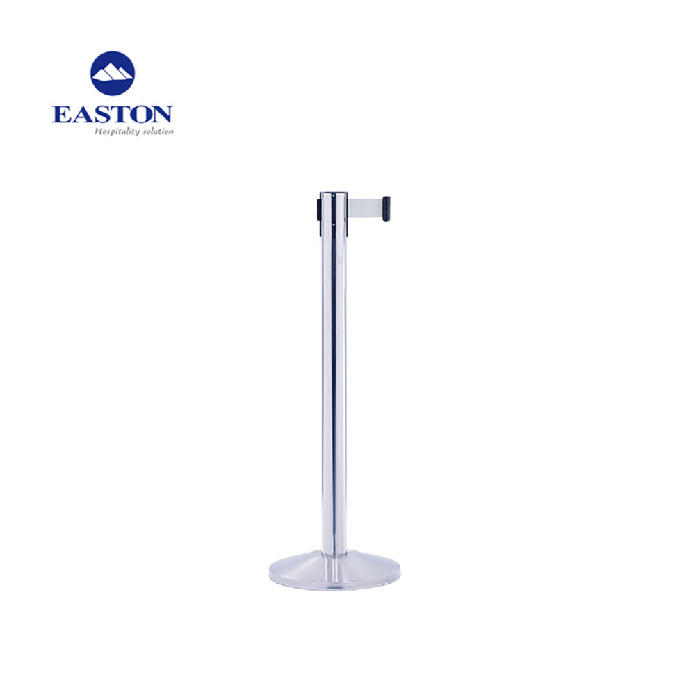 Suport delimitare hotel argintiu neted H1050