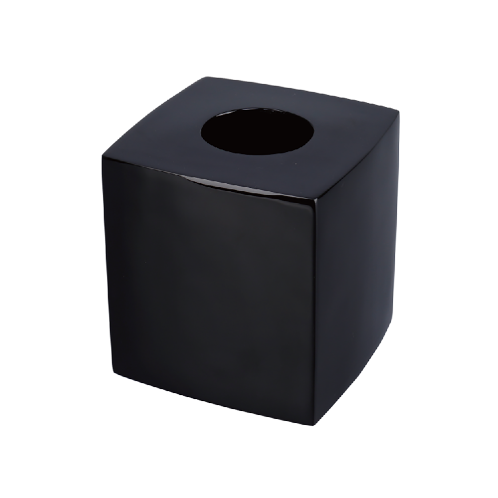 Cutie patrata pentru servetele Glossy Black