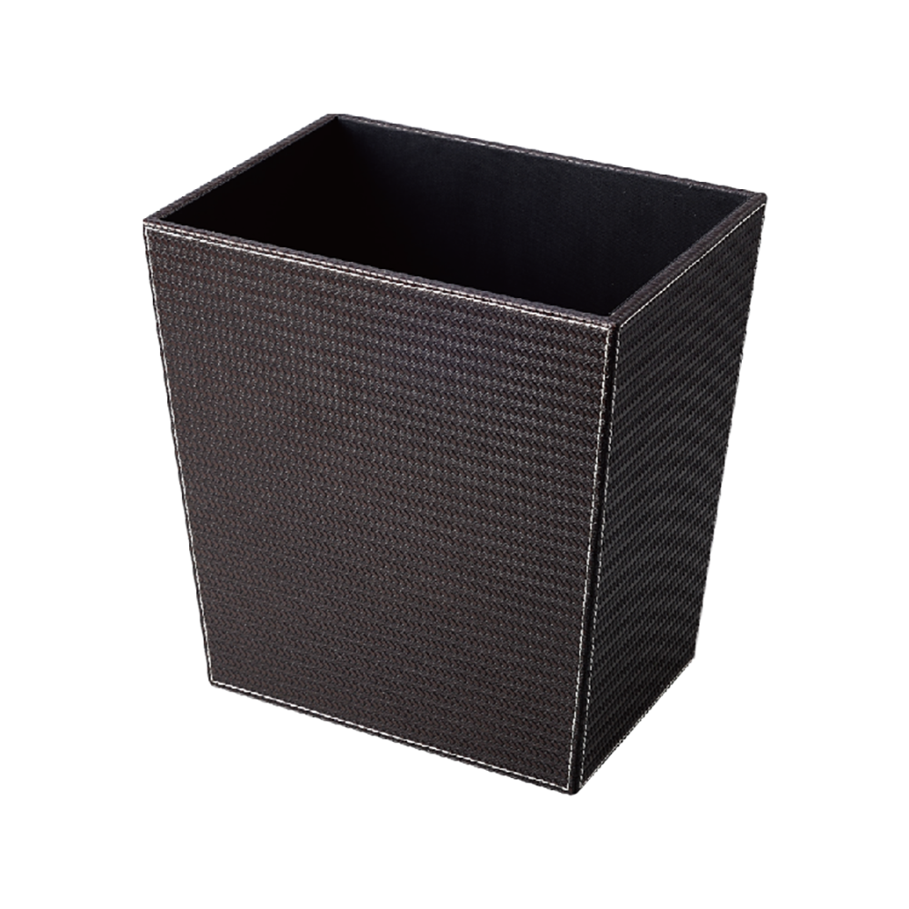 Cos de gunoi imitatie piele dreptunghiular Coffee