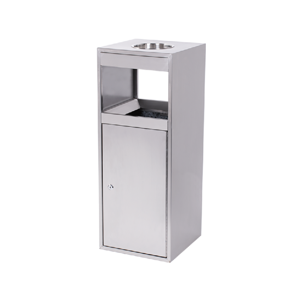 Cos de gunoi exterior Inox  cu scrumiera