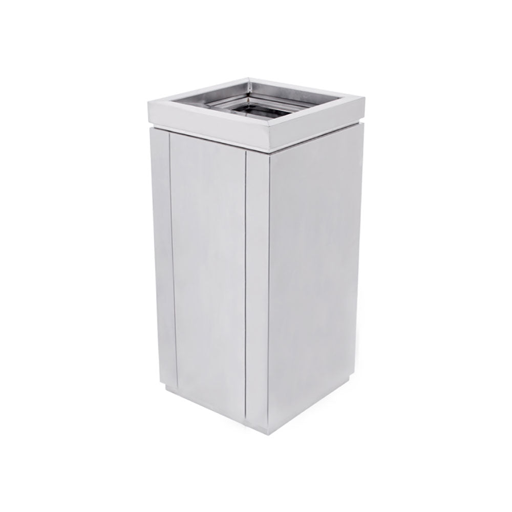 Cos de gunoi exterior hotelier inchis Inox