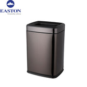 Cos de gunoi dreptunghiular Inox Negru 8L