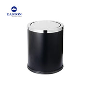 Cos de gunoi hotelier Rotund Inox Negru